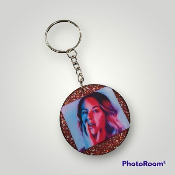 Xana Orange Glitter Keychain (Z156) - Picture 4 of 9